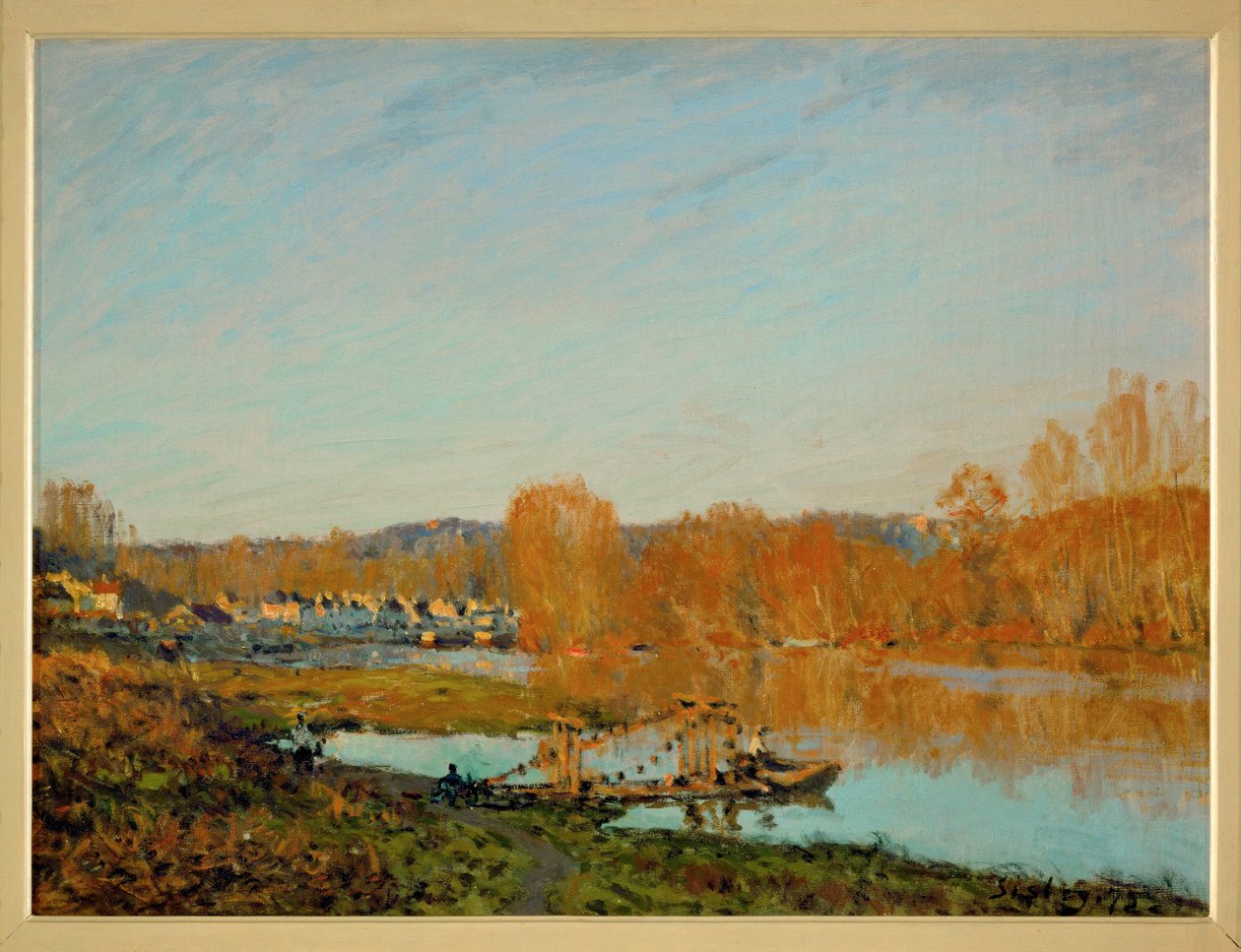 Autumn: Banks of the Seine near Bougival by Alfred Sisley