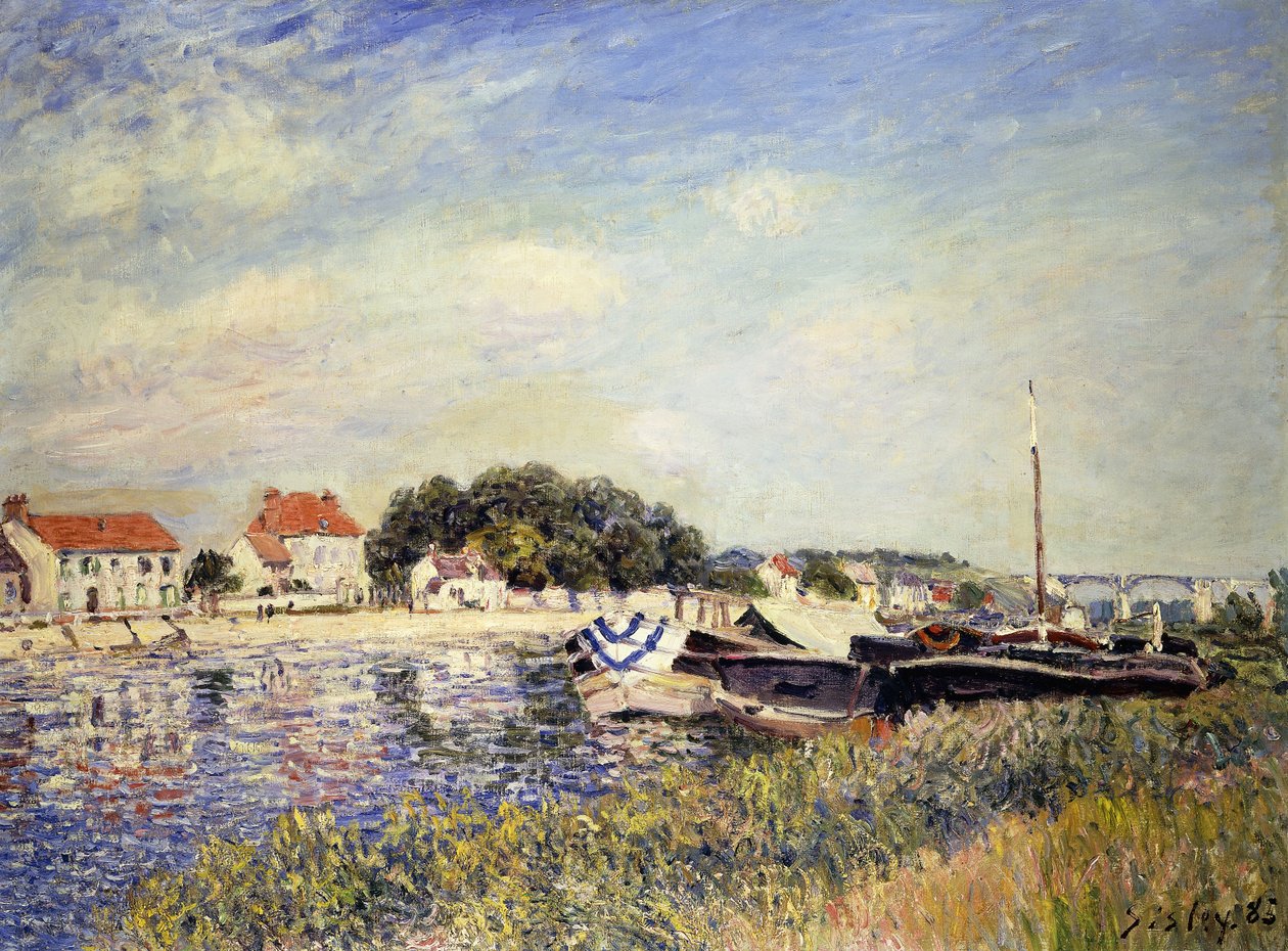 Banks of the Loing at Saint-Mammes by Alfred Sisley