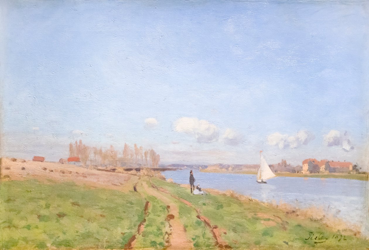 Banks of the Seine at Argenteuil by Alfred Sisley