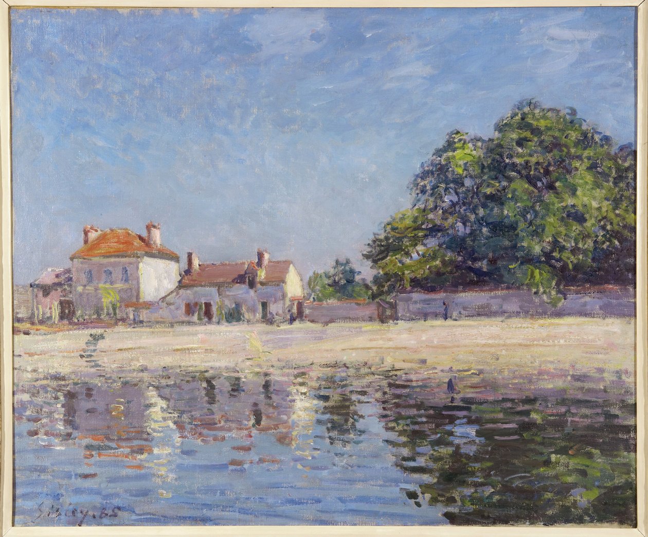 The River Loing at Saint-Mammes by Alfred Sisley