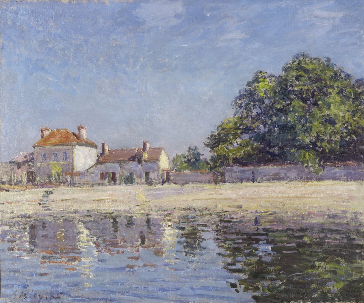 The River Loing at Saint-Mammes by Alfred Sisley