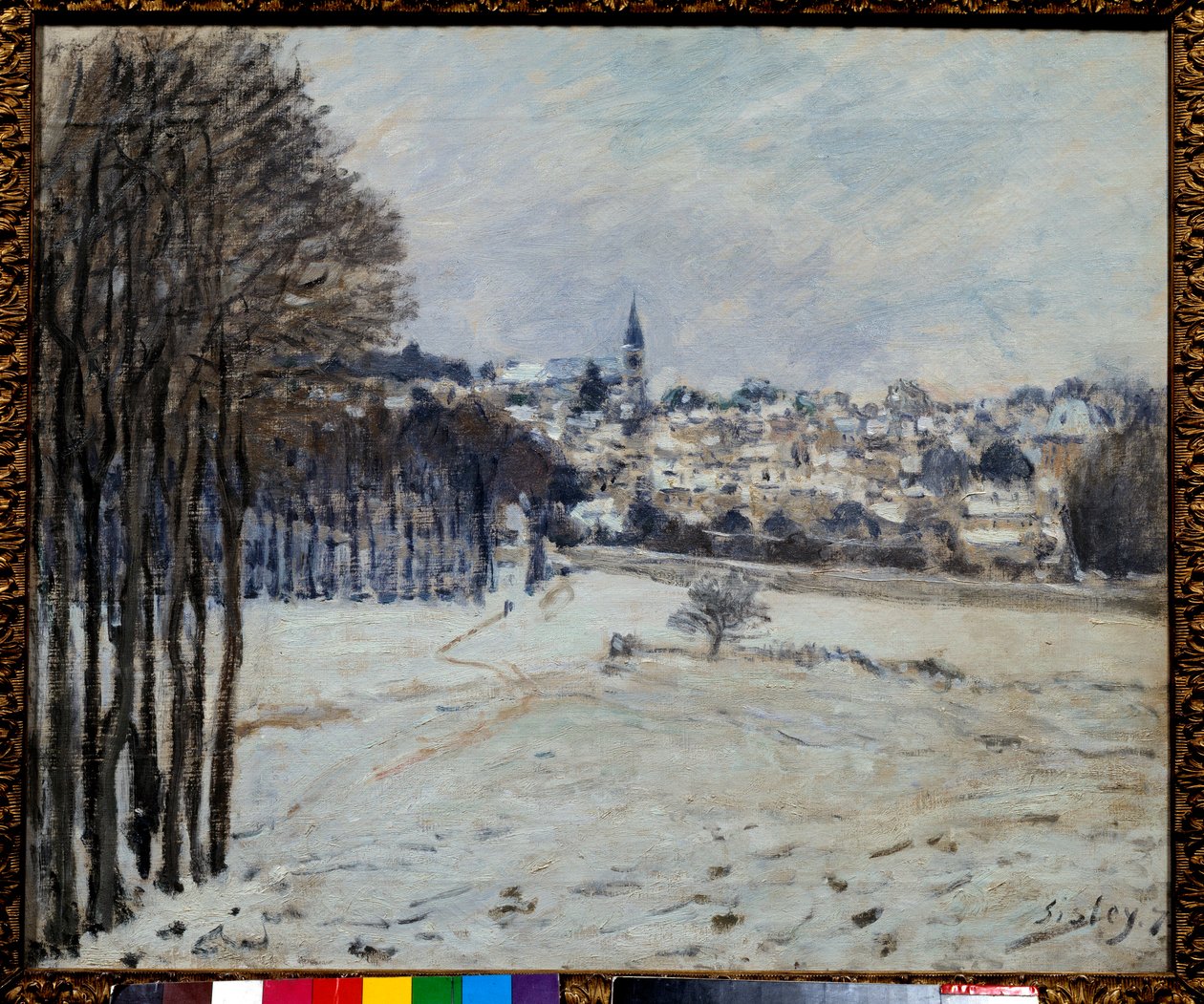 The snow in Marly by Alfred Sisley