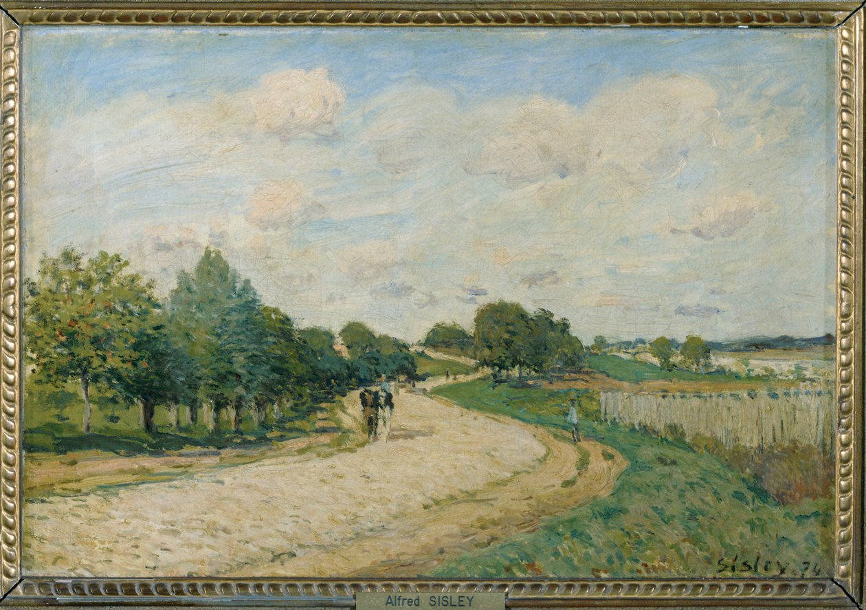 The Road to Mantes by Alfred Sisley