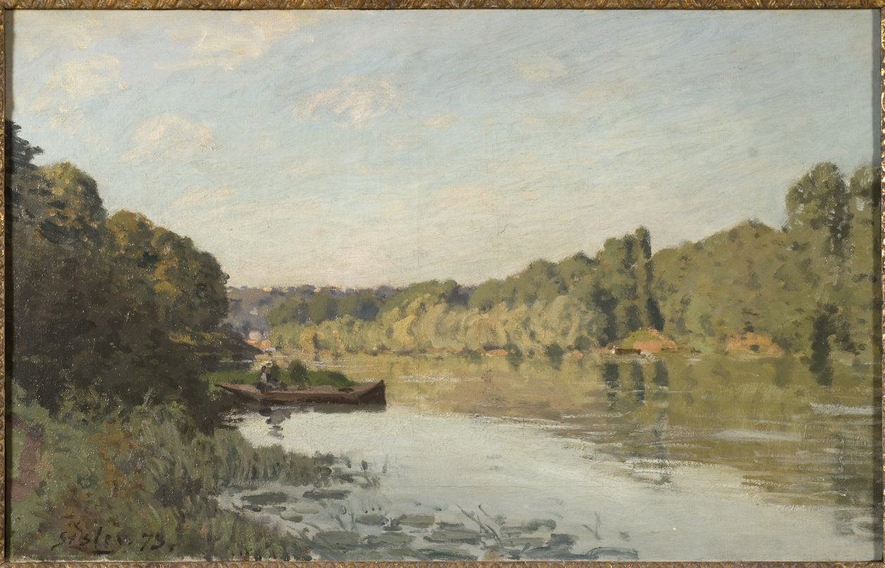 Landscape from Bougival by Alfred Sisley