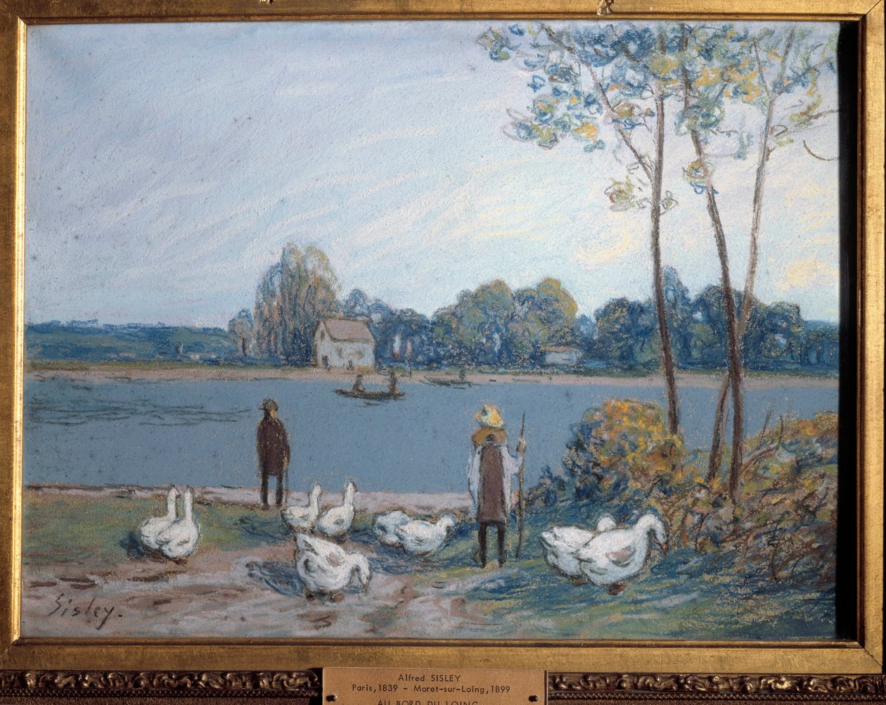 On the Edge of the Loing by Alfred Sisley