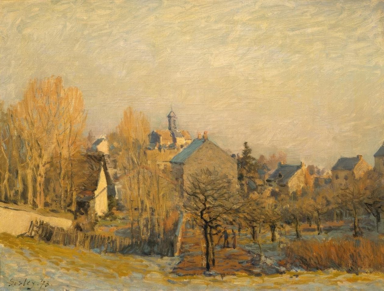 Frost in Louveciennes by Alfred Sisley