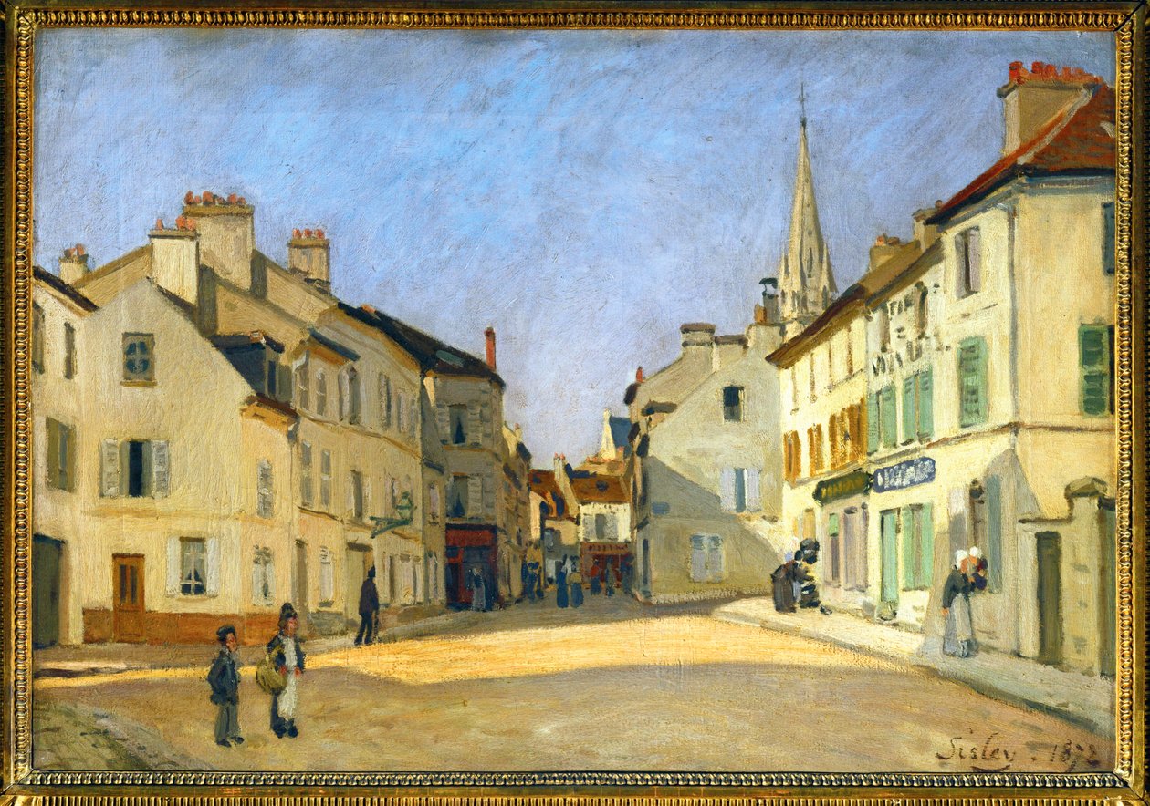 Street of the Chaussee in Argenteuil by Alfred Sisley