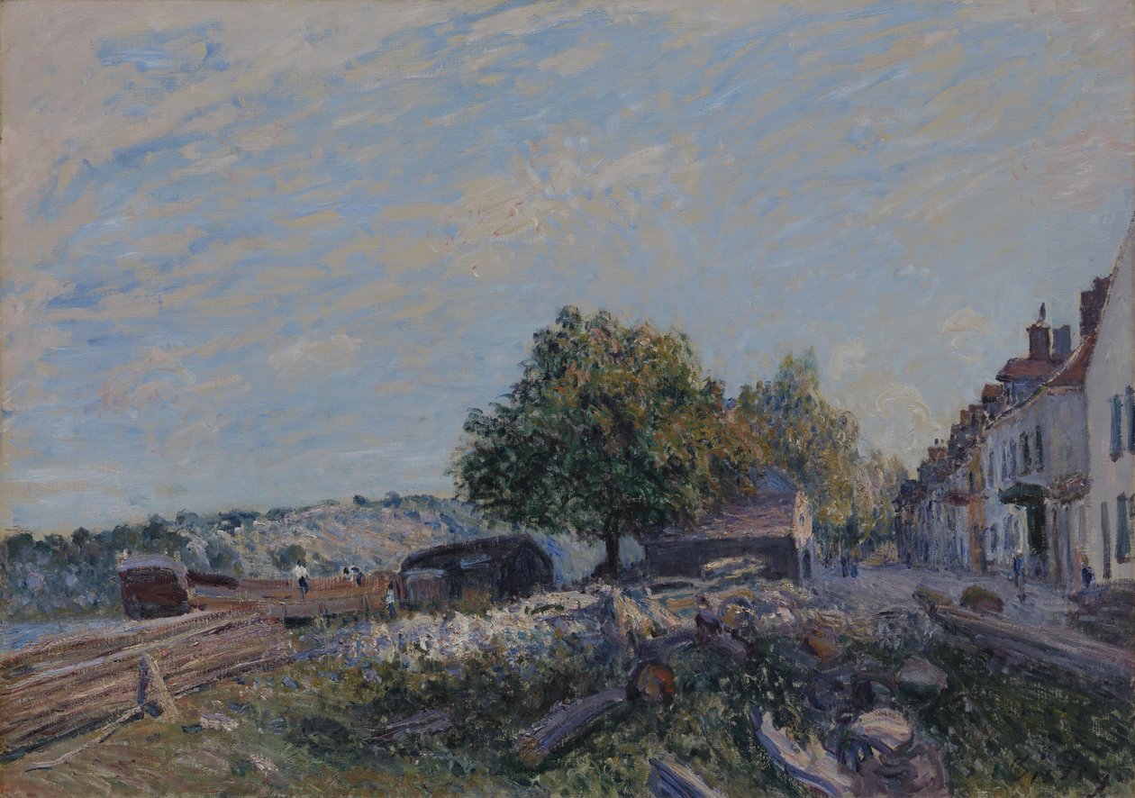Saint Mammès-Morning by Alfred Sisley