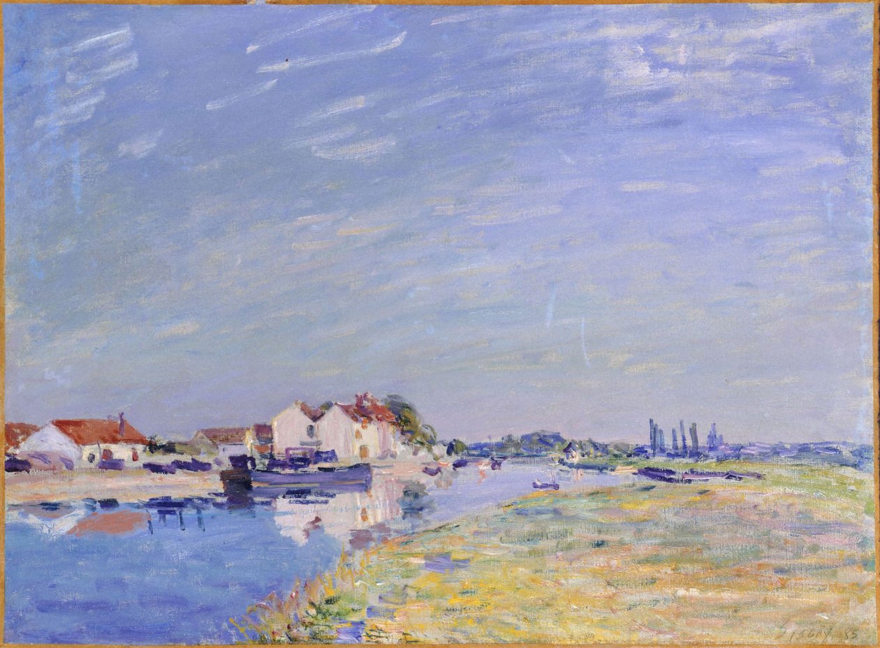 Saint Mammes by Alfred Sisley