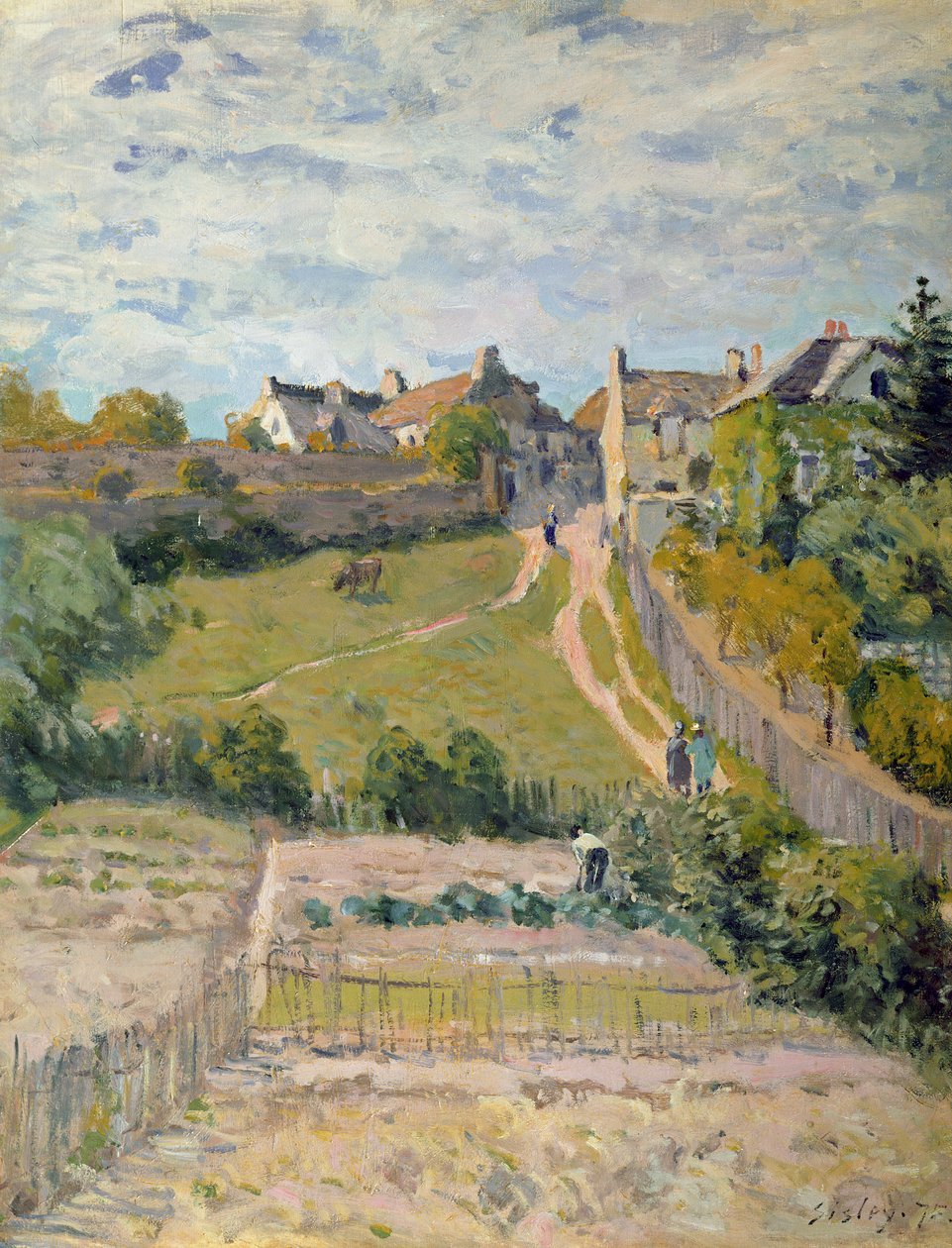 The Climbing Path, 1875 by Alfred Sisley