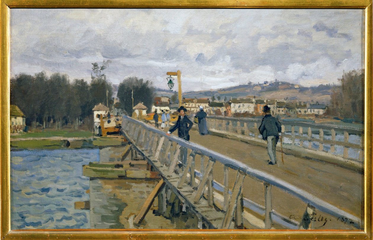 The Footbridge at Argenteuil by Alfred Sisley