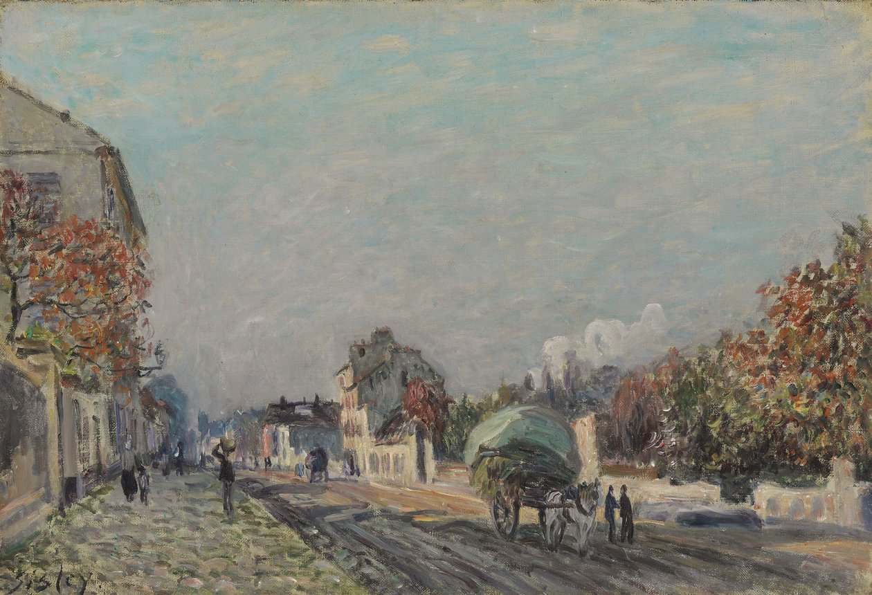 A Street in Marly by Alfred Sisley