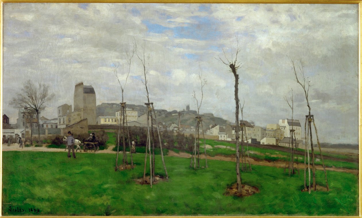 View of Montmartre by Alfred Sisley