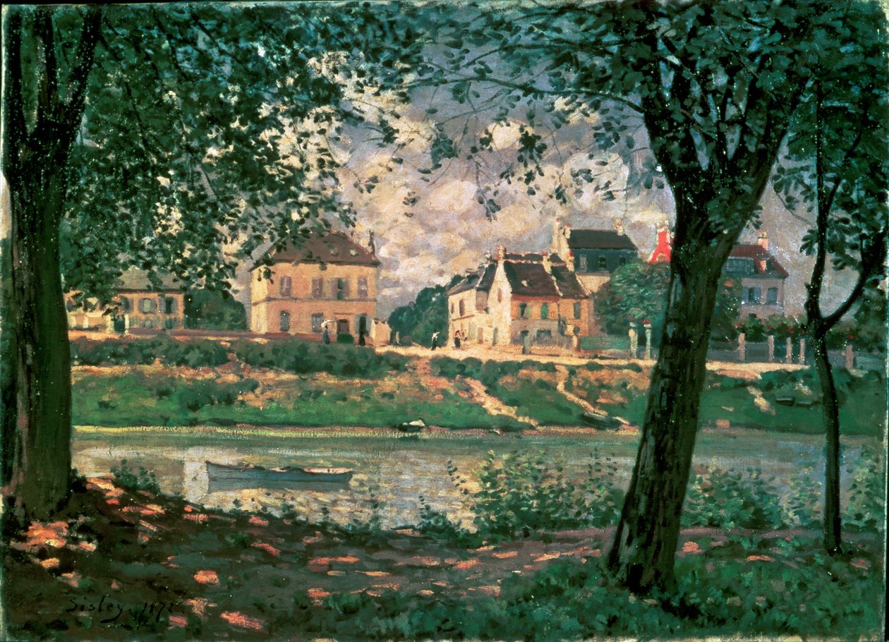 Village by the Seine by Alfred Sisley