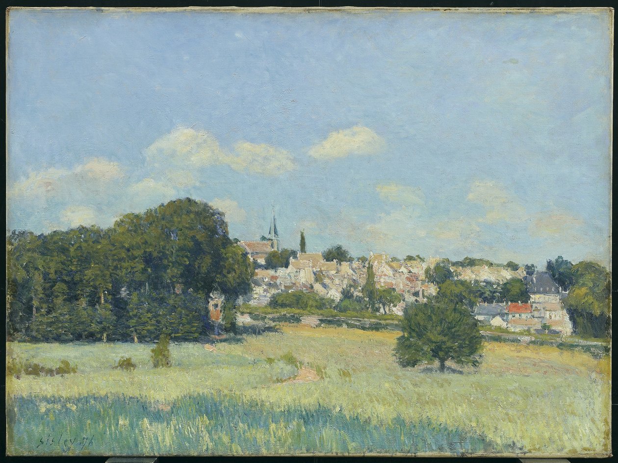 View of Marly-le-Roi: Sunlight by Alfred Sisley