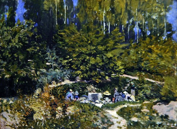 Women Laundering by Alfred Sisley