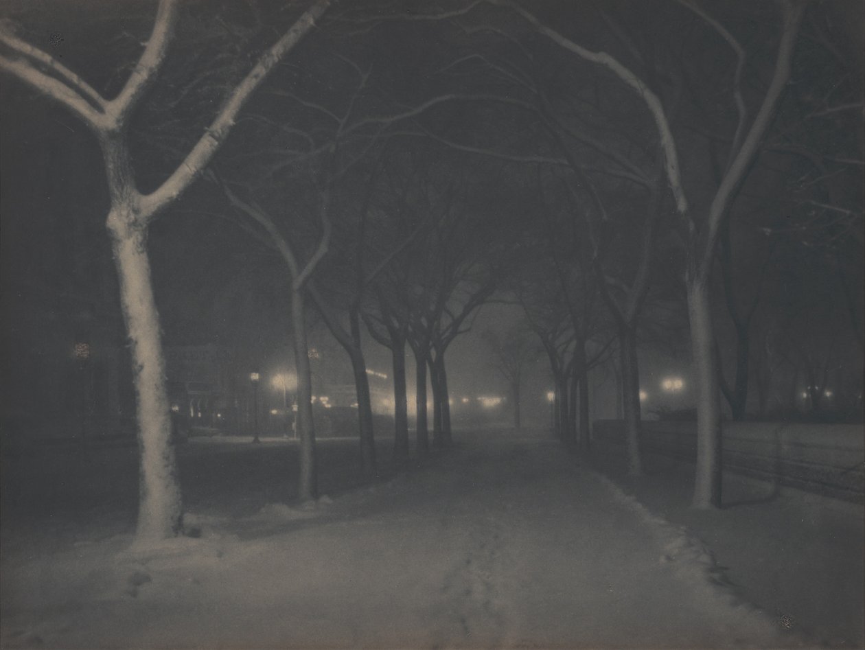 An Icy Night by Alfred Stieglitz