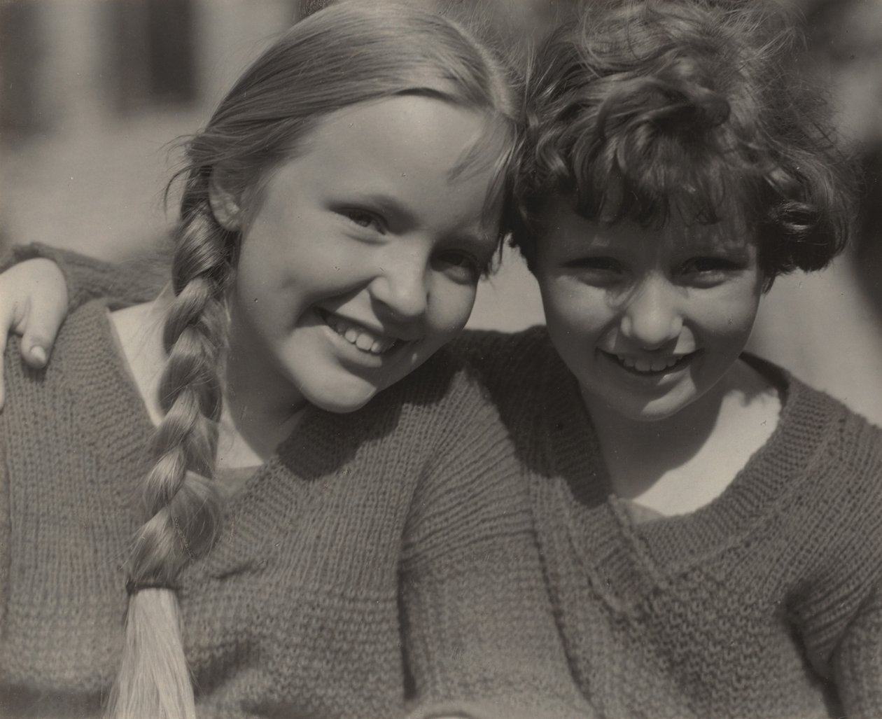 Elizabeth (Peggy) and Sue Davidson by Alfred Stieglitz