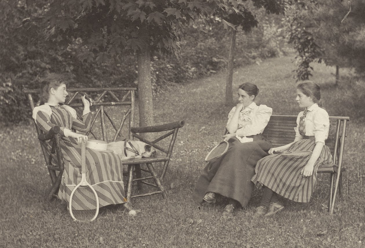 Emmy Obermeyer, Agnes Stieglitz, and Flora Small at Oaklawn by Alfred Stieglitz