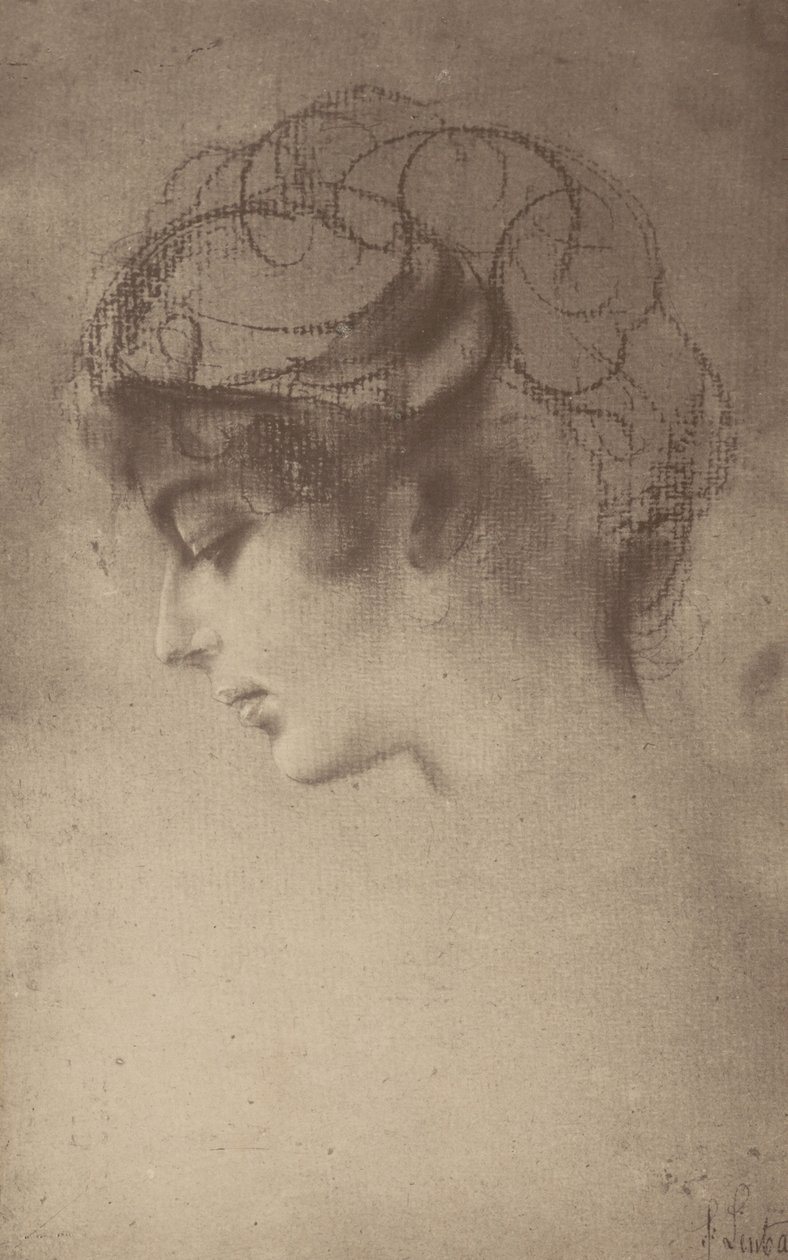 From a Lenbach Sketch by Alfred Stieglitz