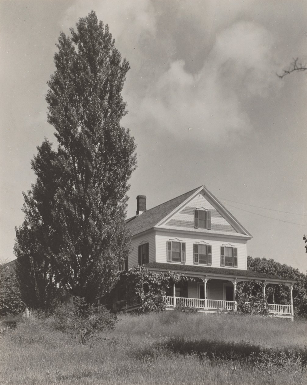 House on the Hill, Lake George by Alfred Stieglitz