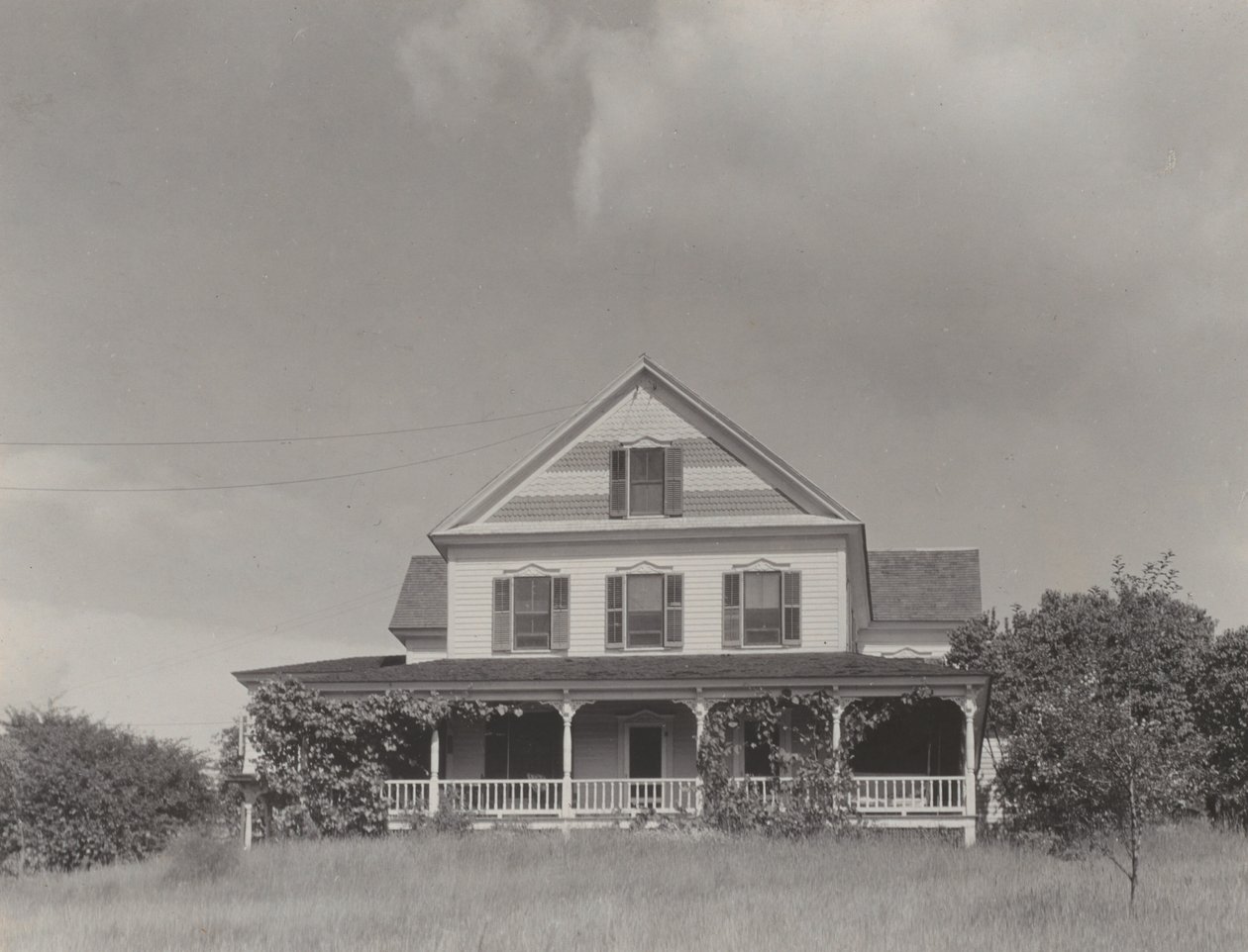 House on the Hill, Lake George by Alfred Stieglitz