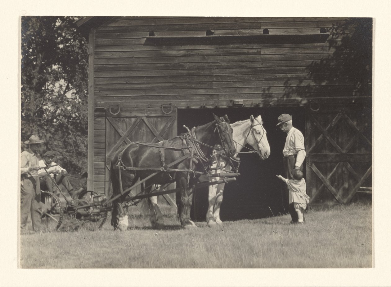 [Yvonne Boursault, Fred Varnum and two unidentified men, Lake George] by Alfred Stieglitz