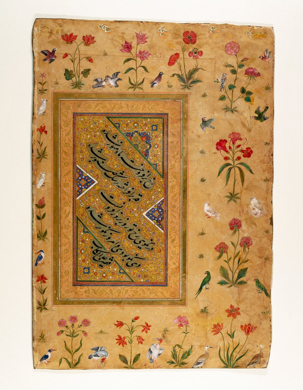 Sample of Persian Calligraphy from a Mughal Album by Ali Haravi