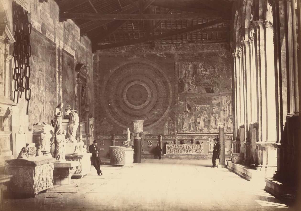 Pise: Corridore del Camposanto, c. 1870 by Alinari
