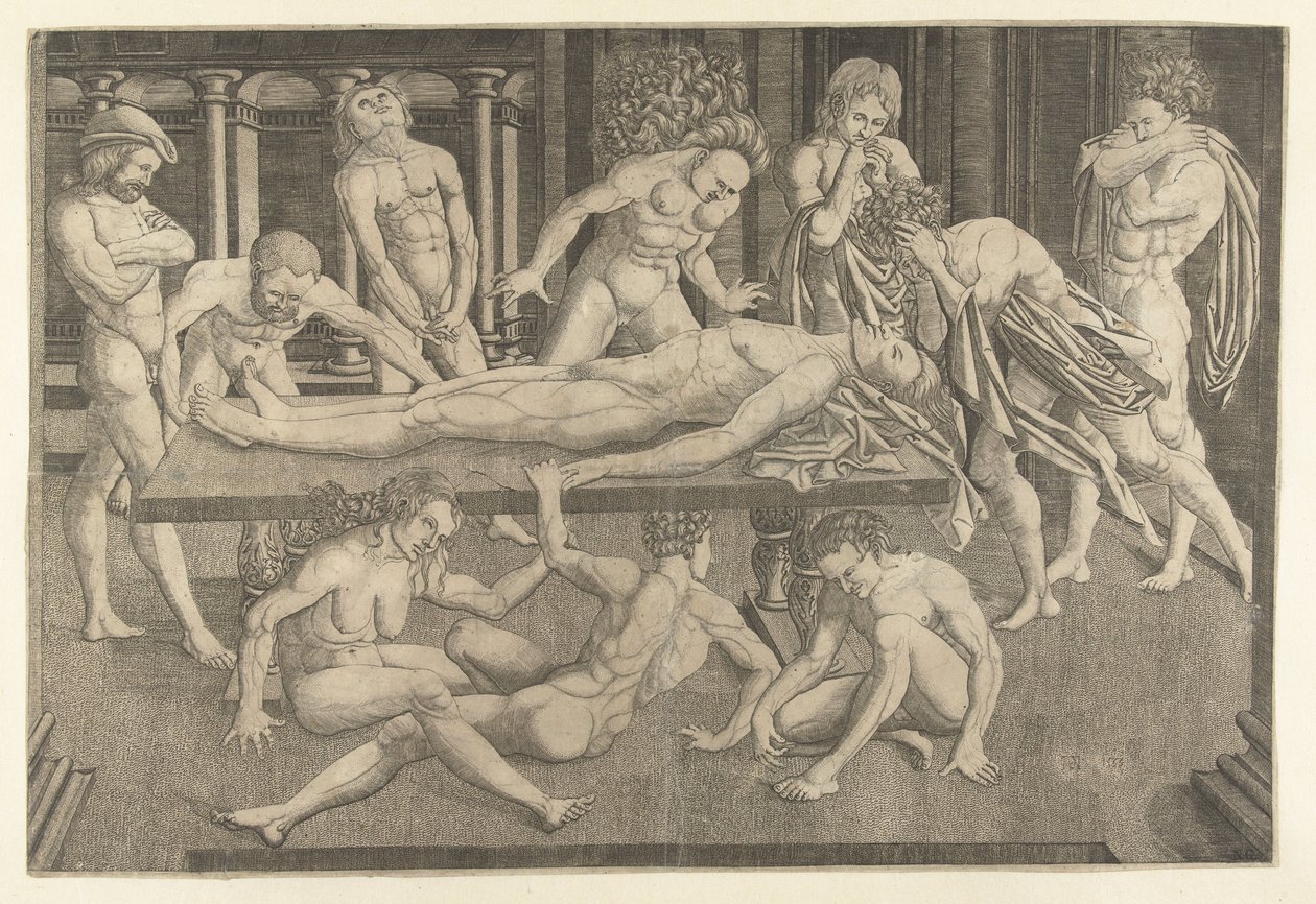 The Lamentation of Gattamelata de Narni by Allaert Claesz. (attributed to)