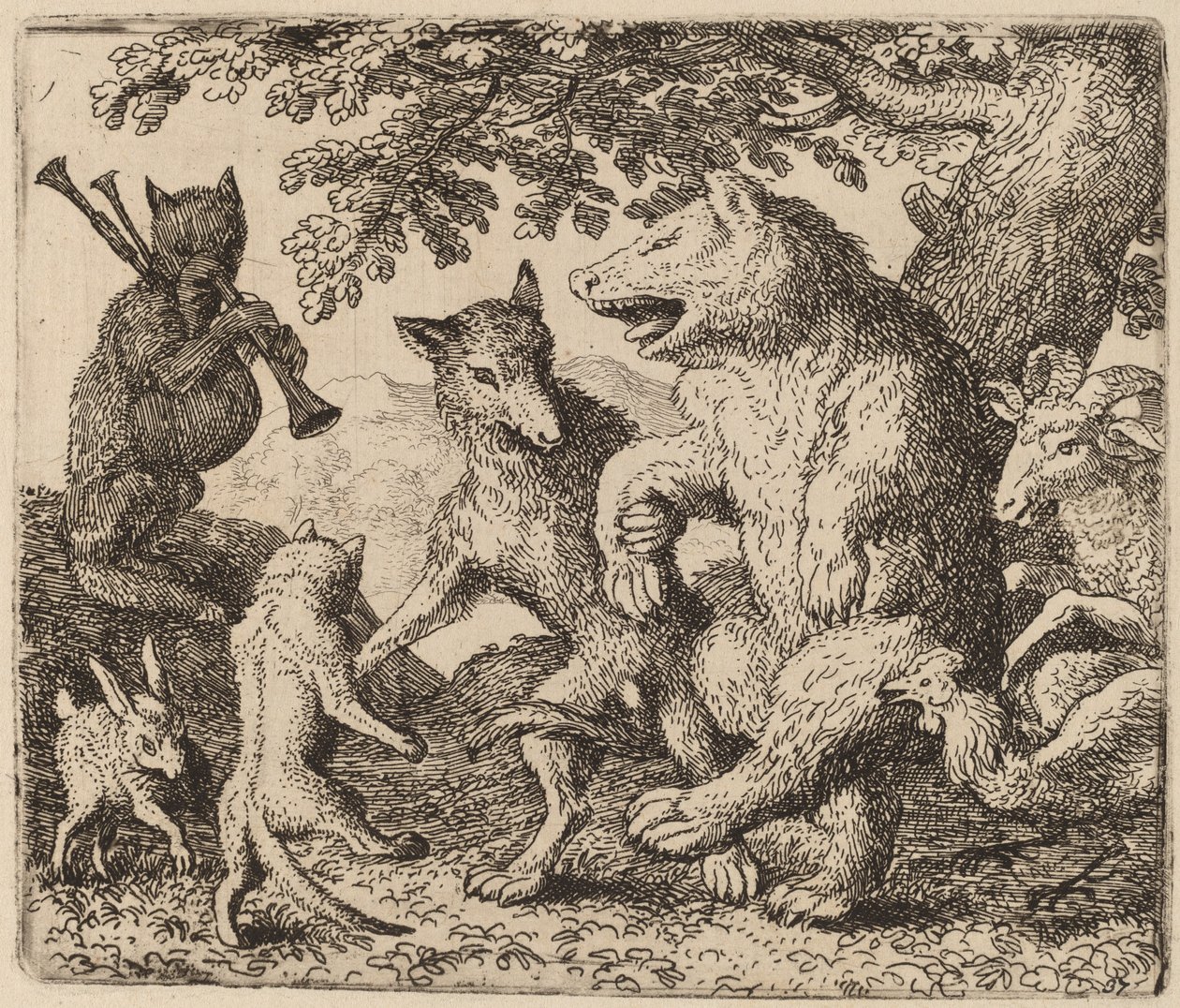 All Rejoice for the Bear and the Wolf by Allart van Everdingen
