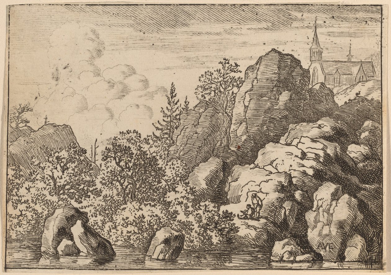 Church on a Hill, probably c. 1645-1656 by Allart van Everdingen