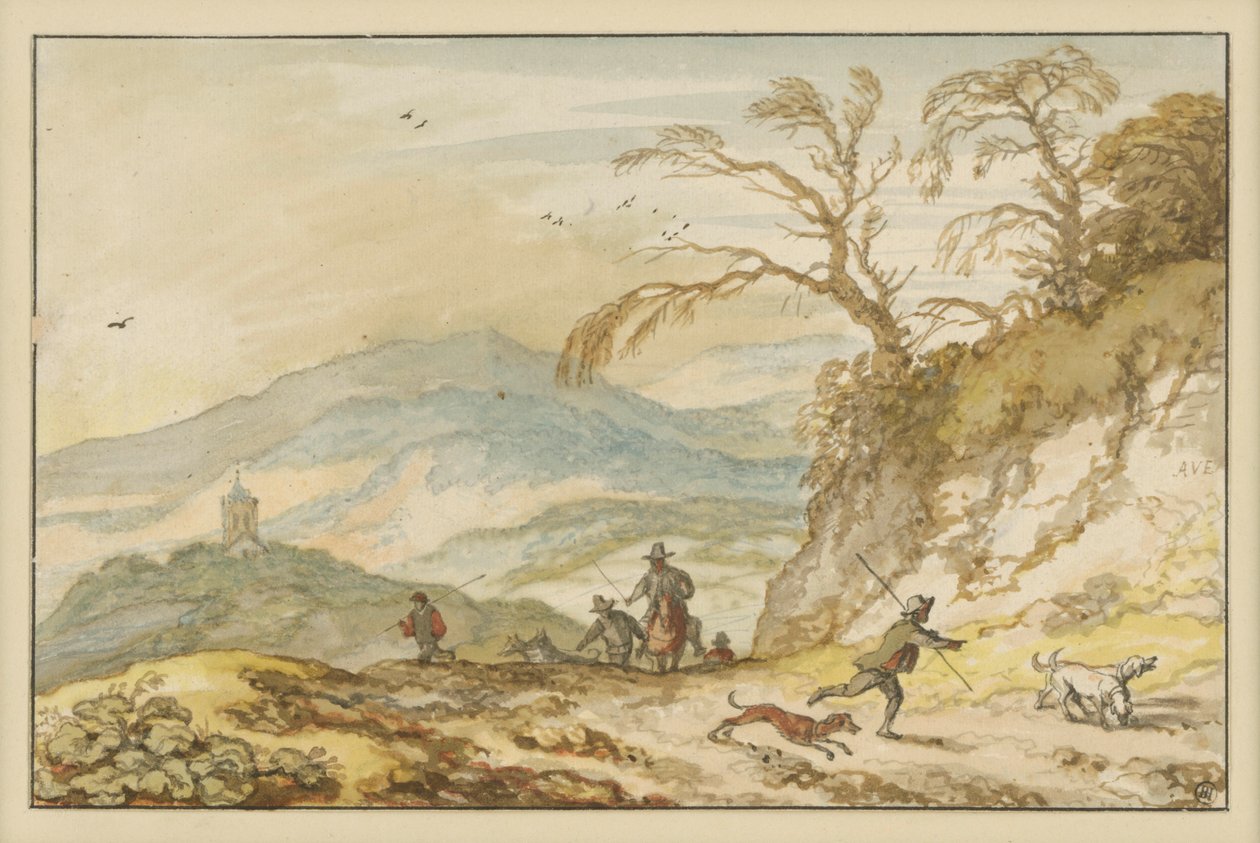 Mountain Landscape by Allart van Everdingen
