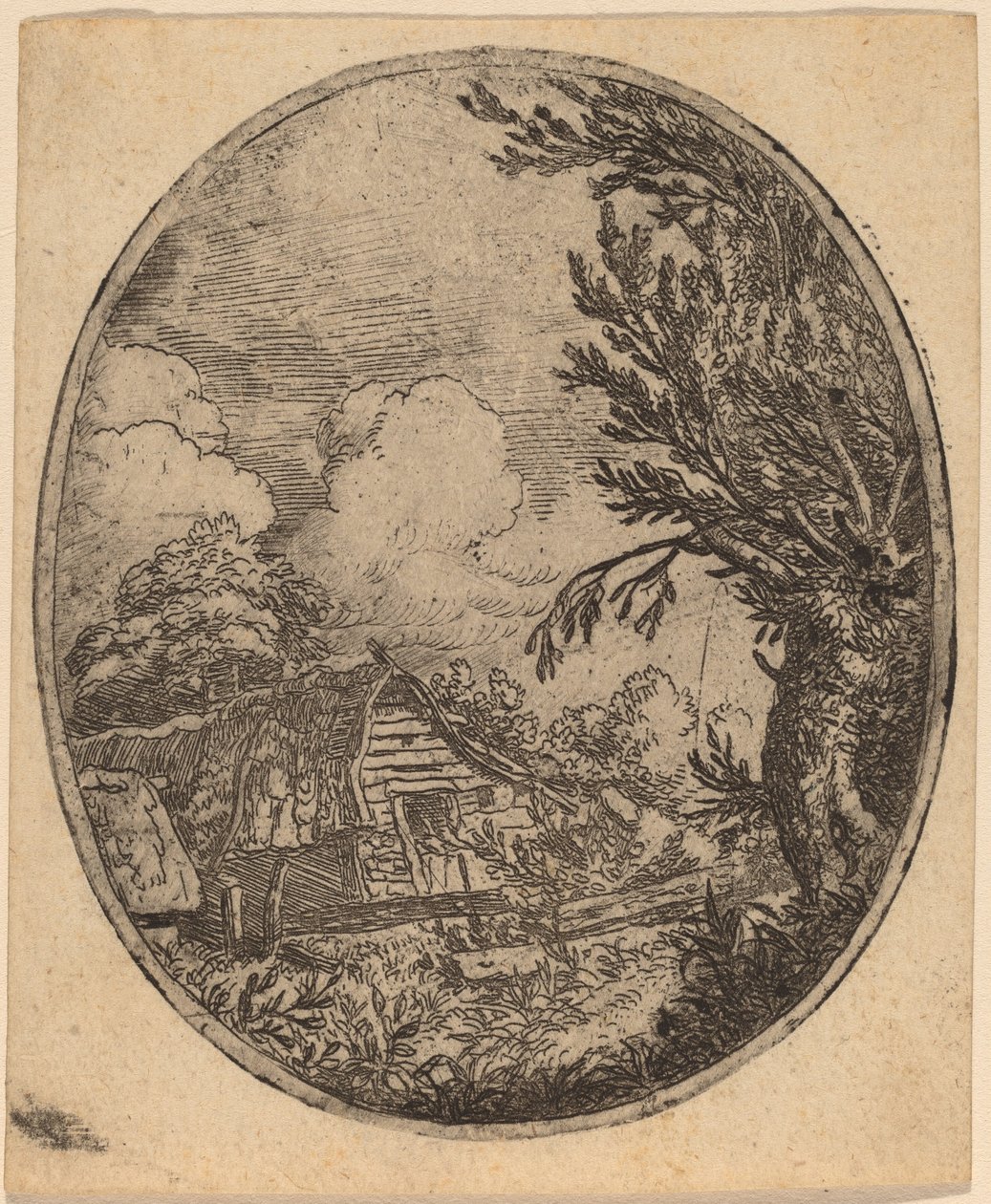 Hamlet between the Trees by Allart van Everdingen