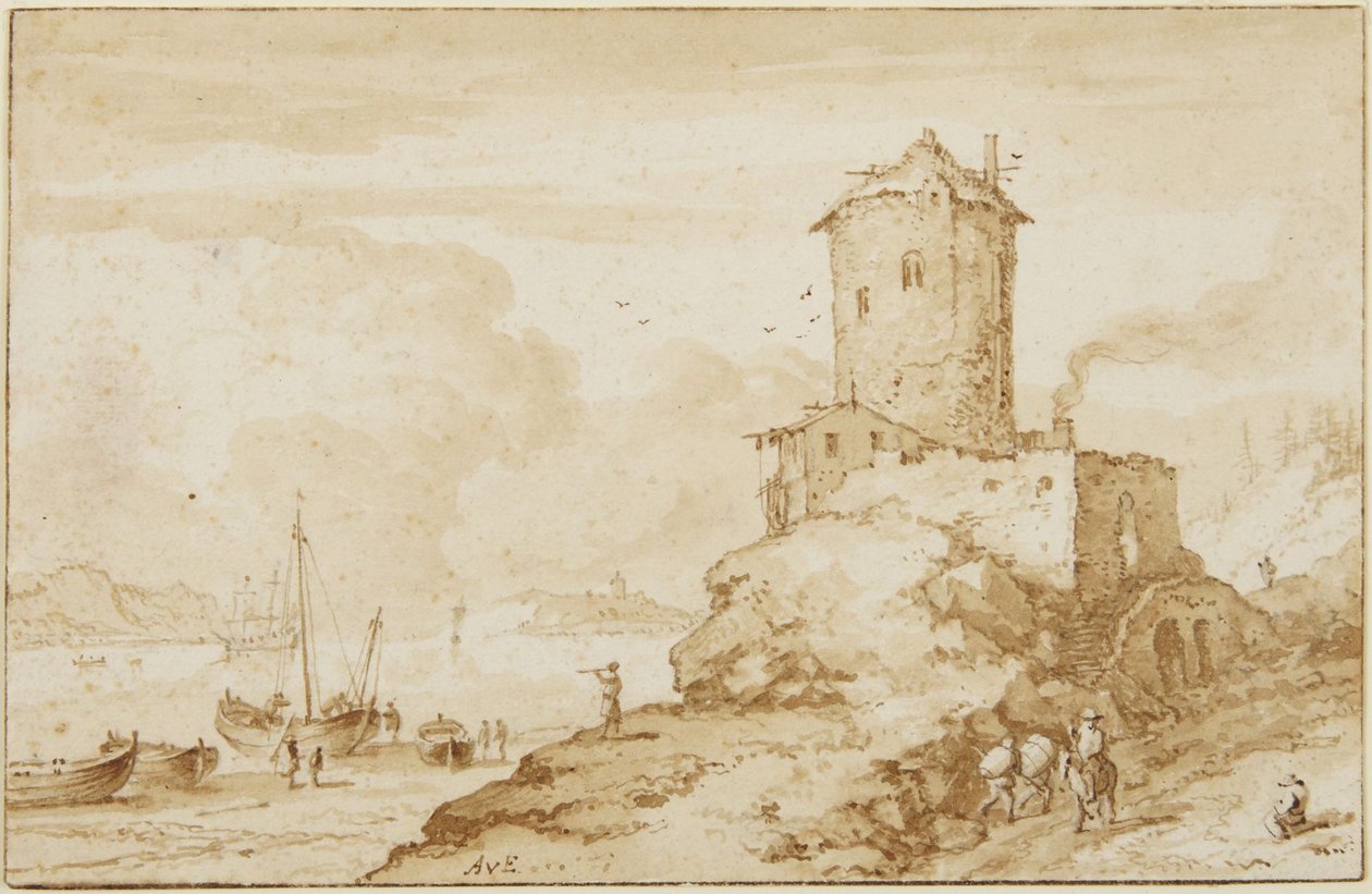 Landscape by Allart van Everdingen