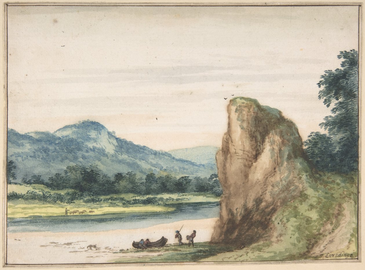 Landscape by Allart van Everdingen