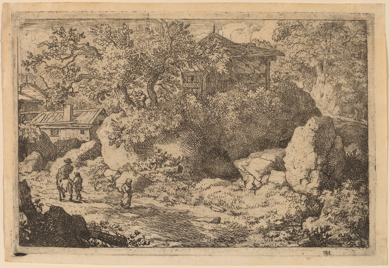 Peasant on Horseback by Allart van Everdingen