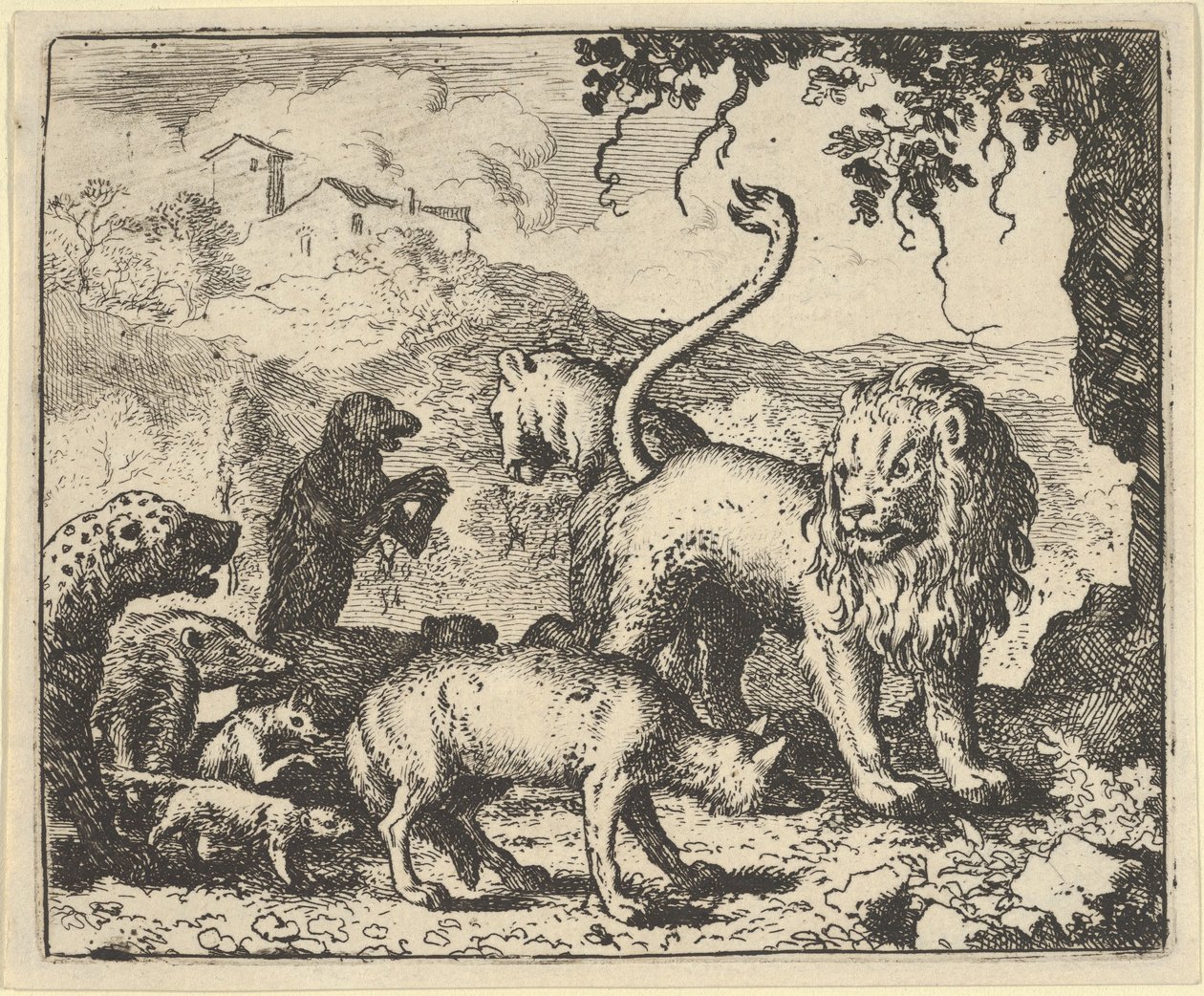 Renard is Accused by the Wolf and Several Animals by Allart van Everdingen