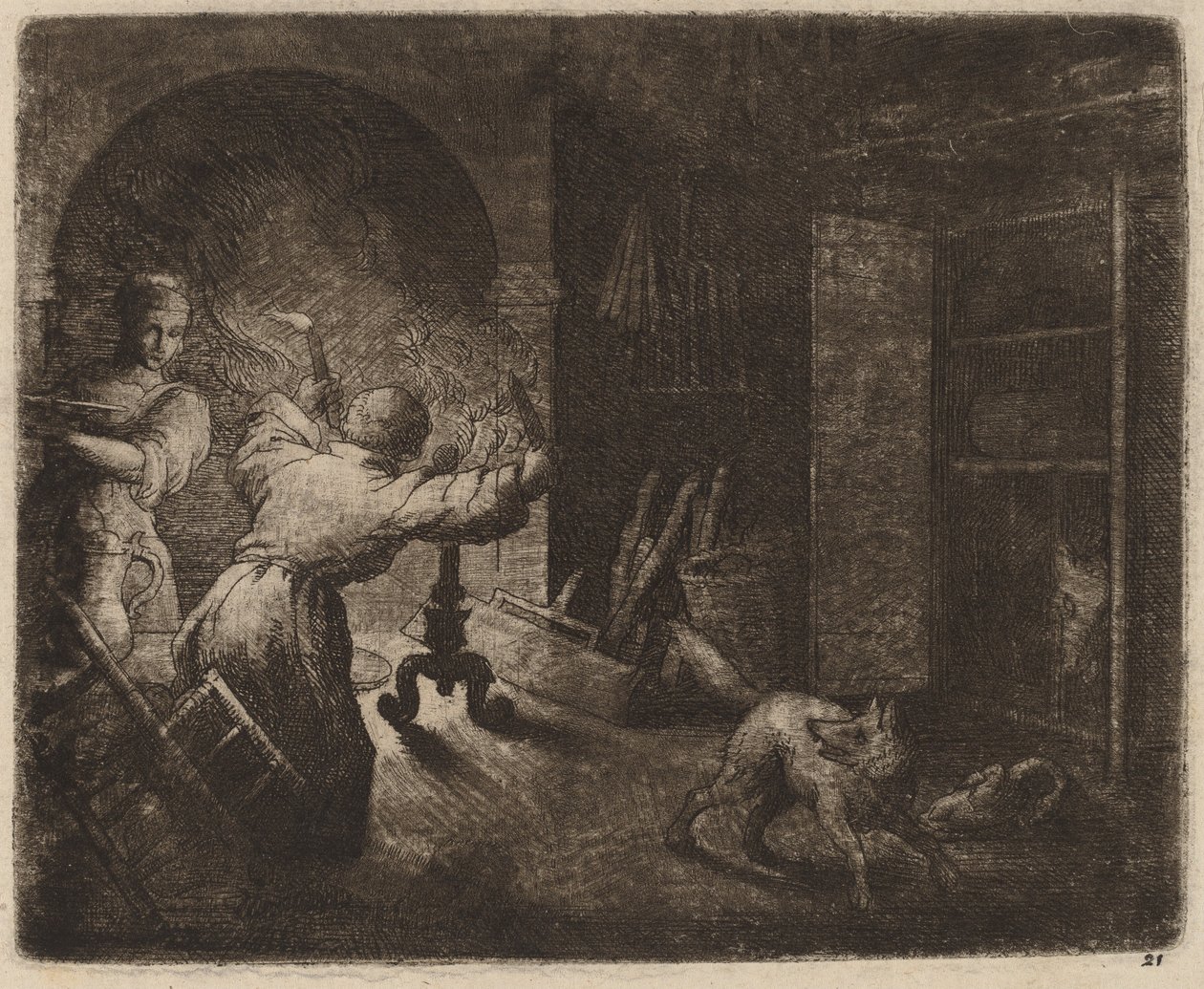 Reynard Steals a Capon from the Pastor by Allart van Everdingen