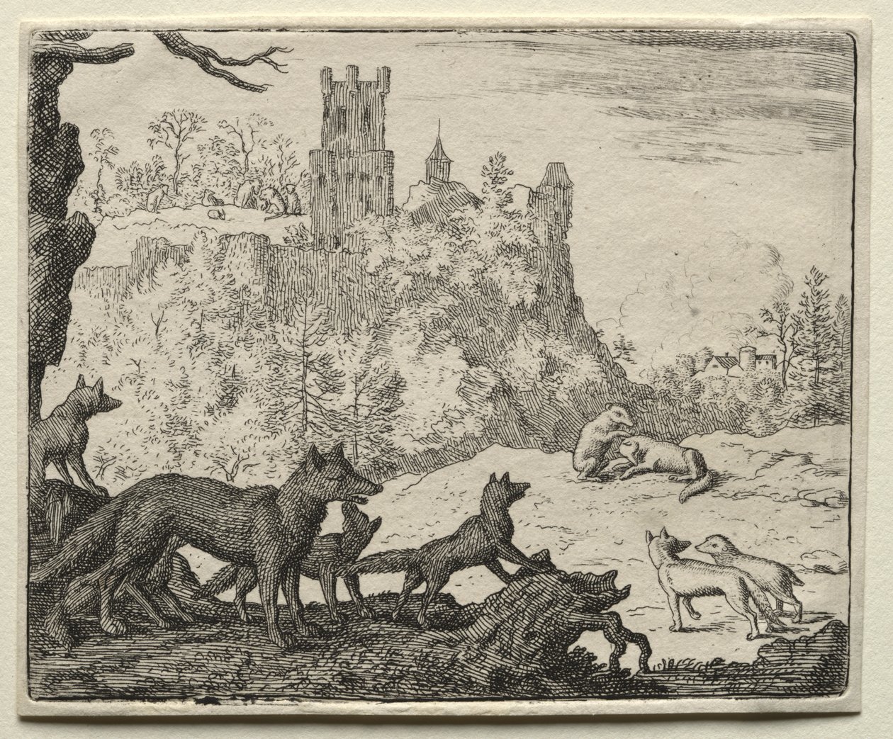 Reynard the Fox: Reynard and the Badger Depart for Court by Allart van Everdingen