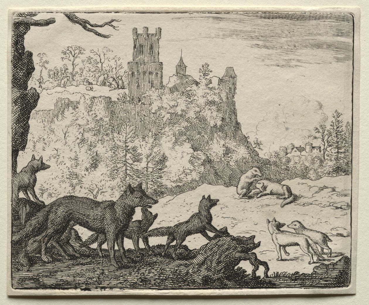 Reynard the Fox: Reynard and the Badger Depart for Court by Allart van Everdingen