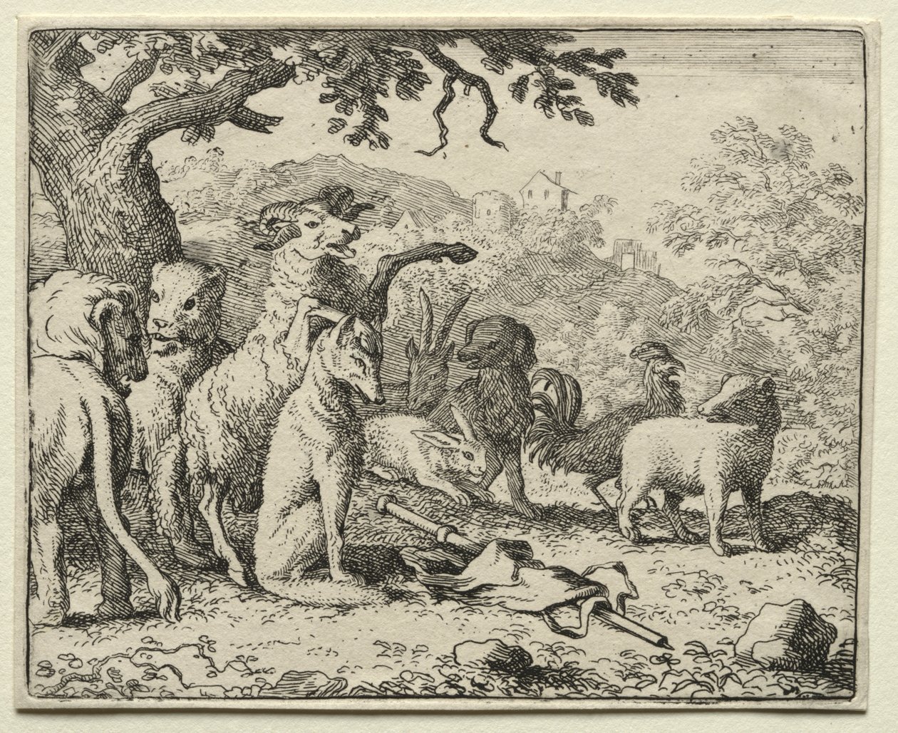 Reynard the Fox: The Benediction Given to Reynard by Allart van Everdingen