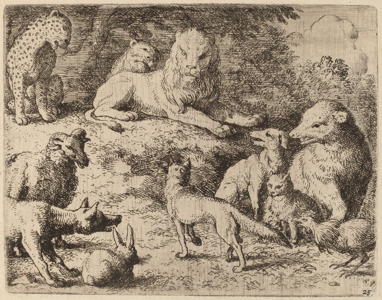 The Animals Present Their Charges Against Reynard by Allart van Everdingen
