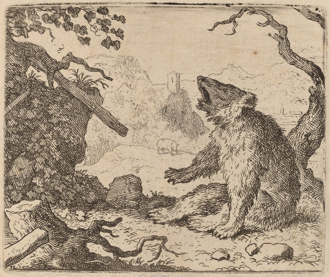 The Bear Sent as Messenger, probably c. 1645-1656 by Allart van Everdingen
