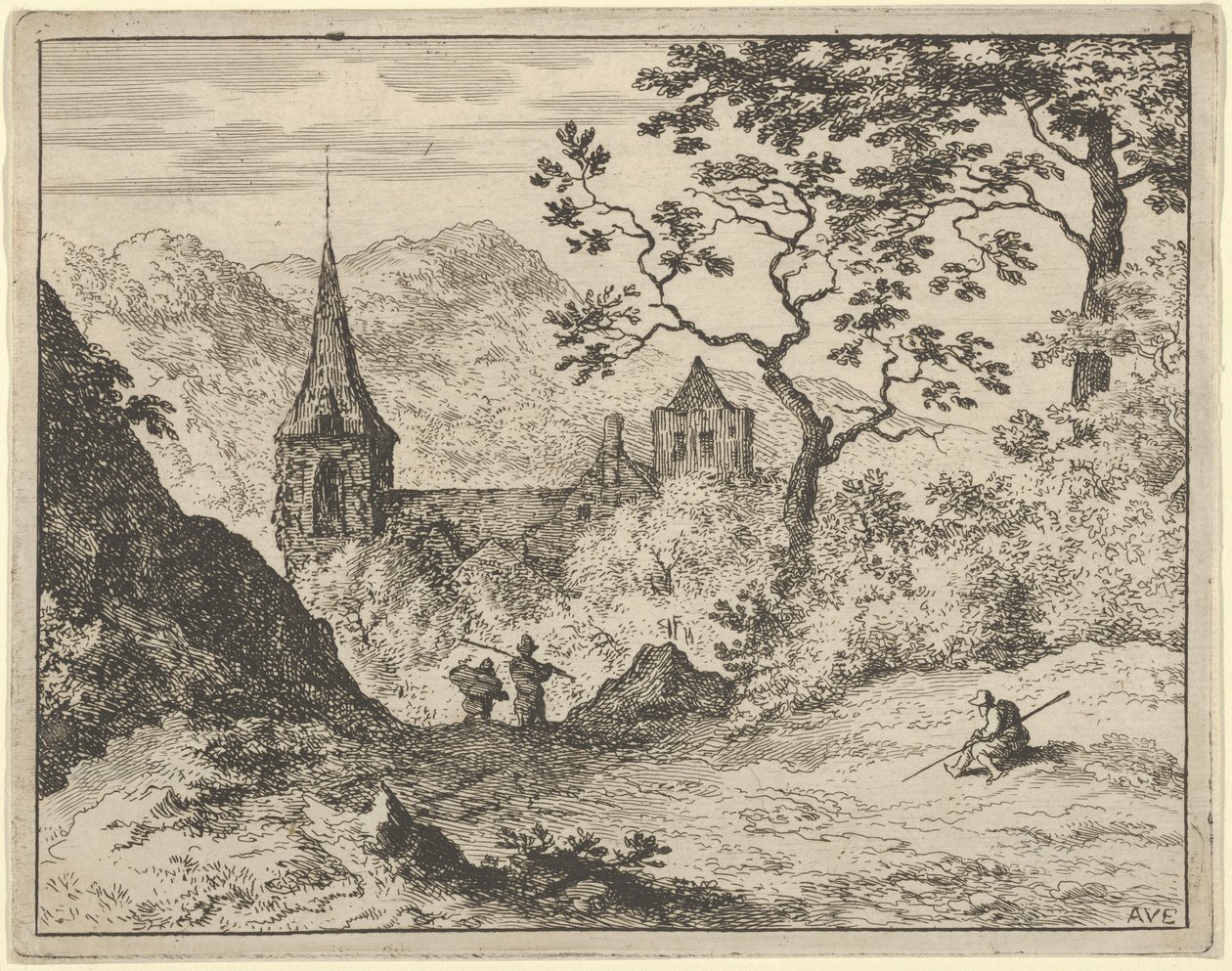 The Church in the Valley by Allart van Everdingen