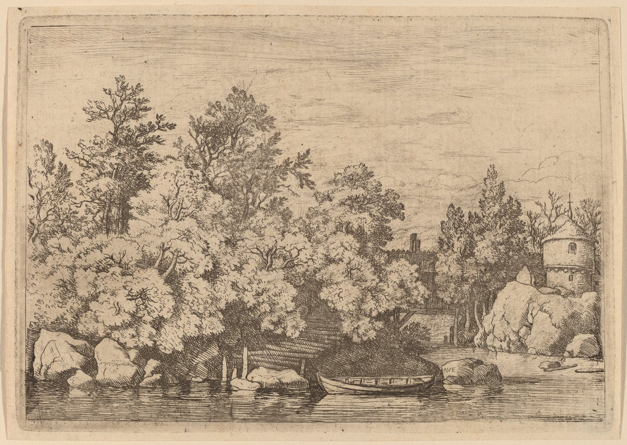 The Cudgel Dam and Covered Bridge by Allart van Everdingen