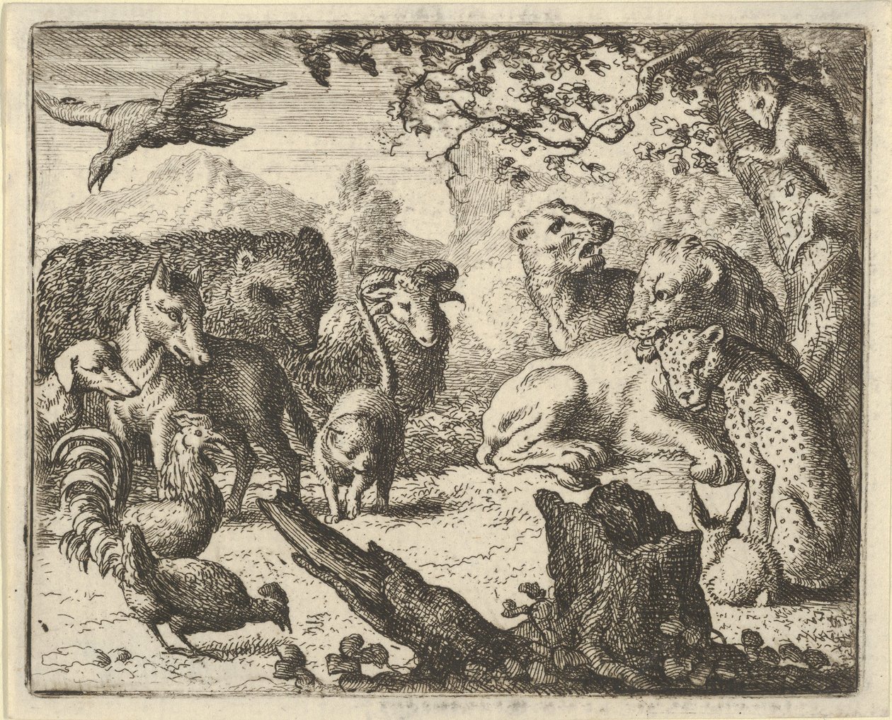 The Lion Announces a Durable Peace to the Animals by Allart van Everdingen