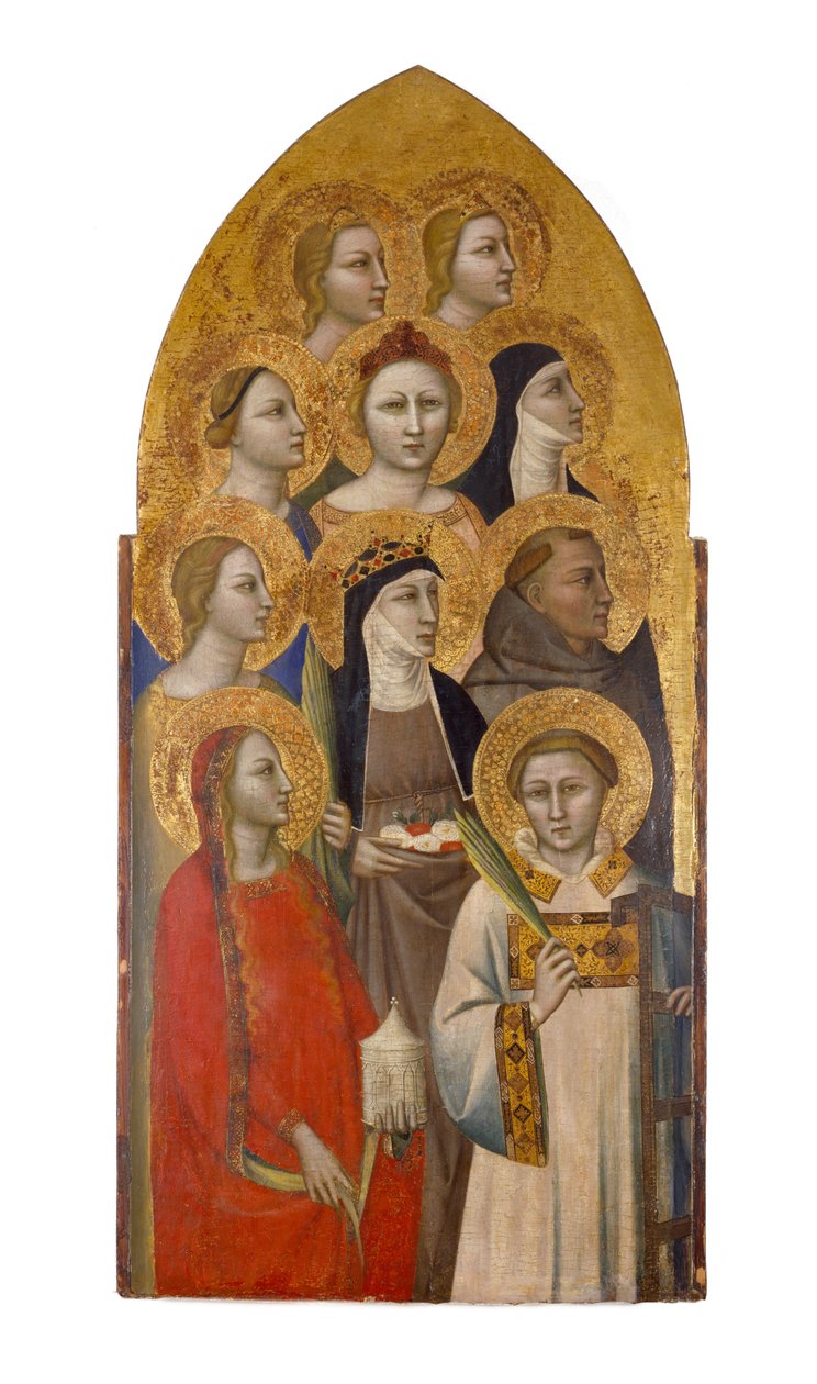 Saints and Angels, c.1370 by Allegretto Nuzi