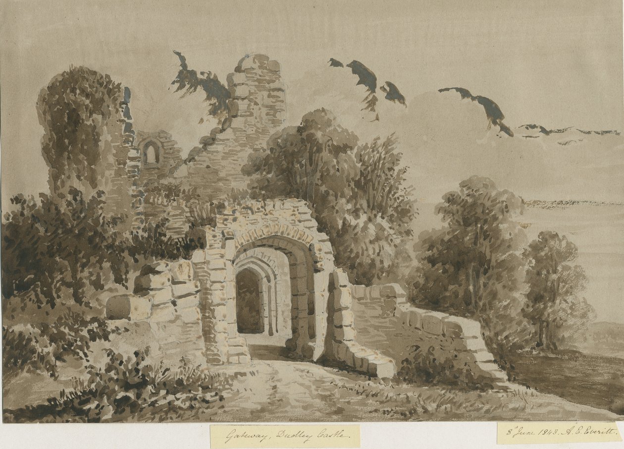 Dudley Castle - The Gateway by Allen Edward Everitt