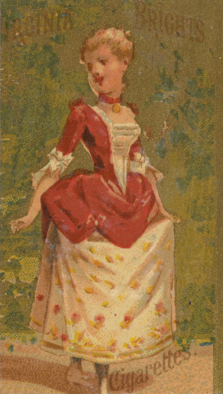 From the Girls and Children series N64 promoting Virginia Brights Cigarettes for Allen & Ginter, 1886 by Allen and Ginter
